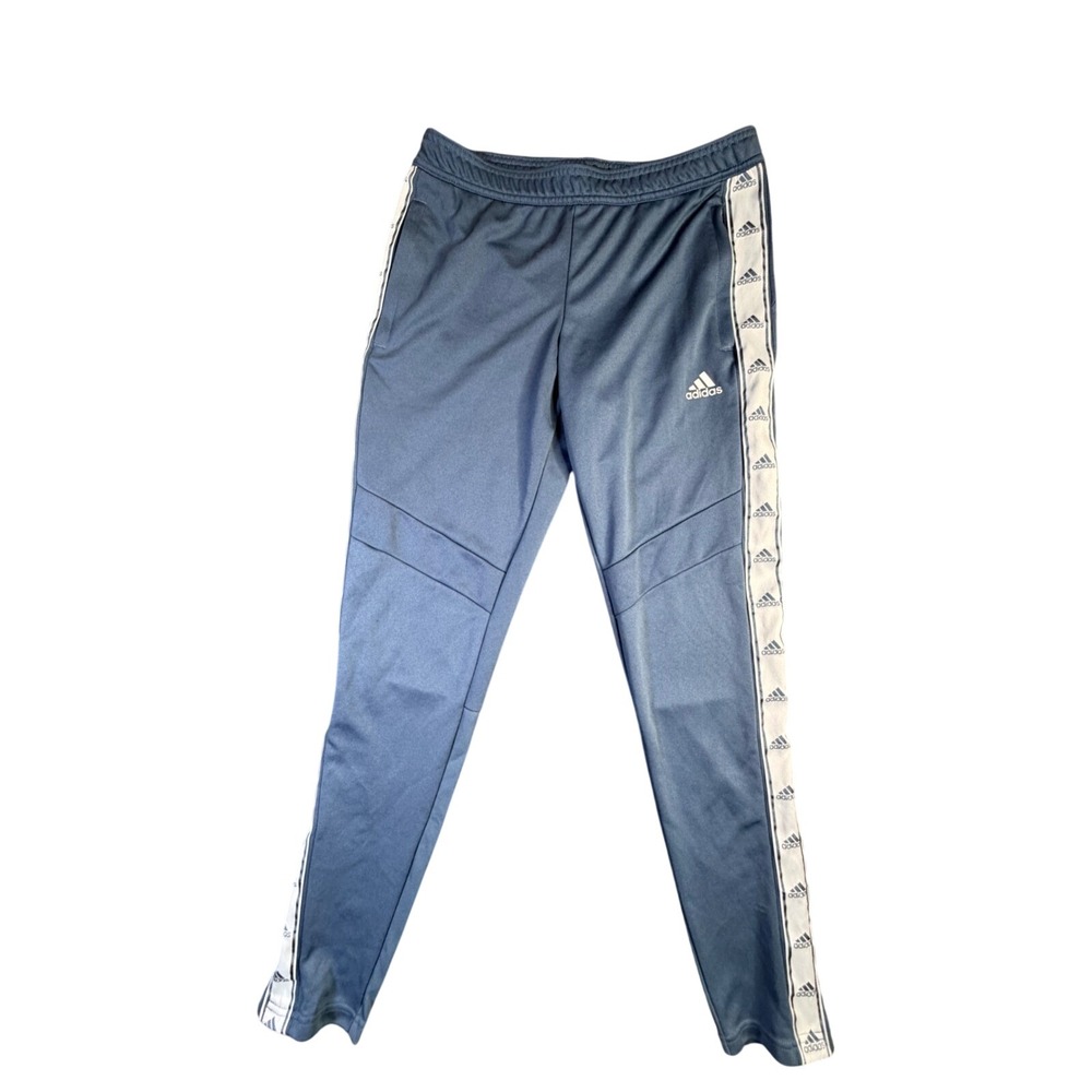 Adidas Climacoolā Soccer Training Pants Blue White Logo Tape Mens Small Joggers